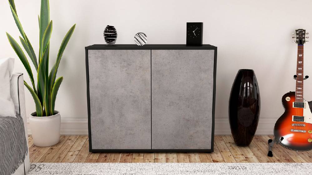 Stil Zeit Möbel Sideboard Blanka, Beton (92x79x35cm) Bis zu 55% Rabatt