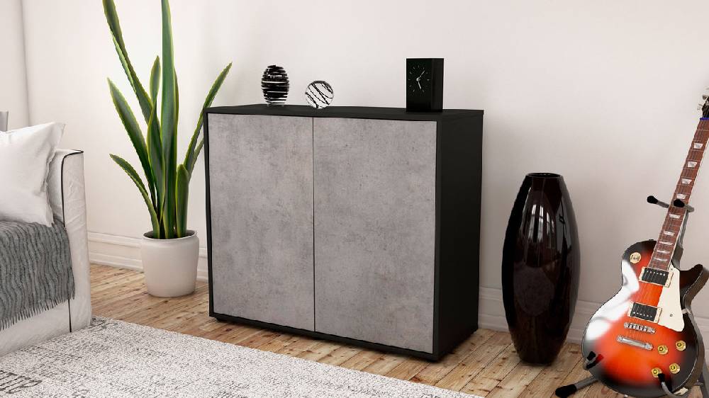 Stil Zeit Möbel Sideboard Blanka, Beton (92x79x35cm) Bis zu 55% Rabatt