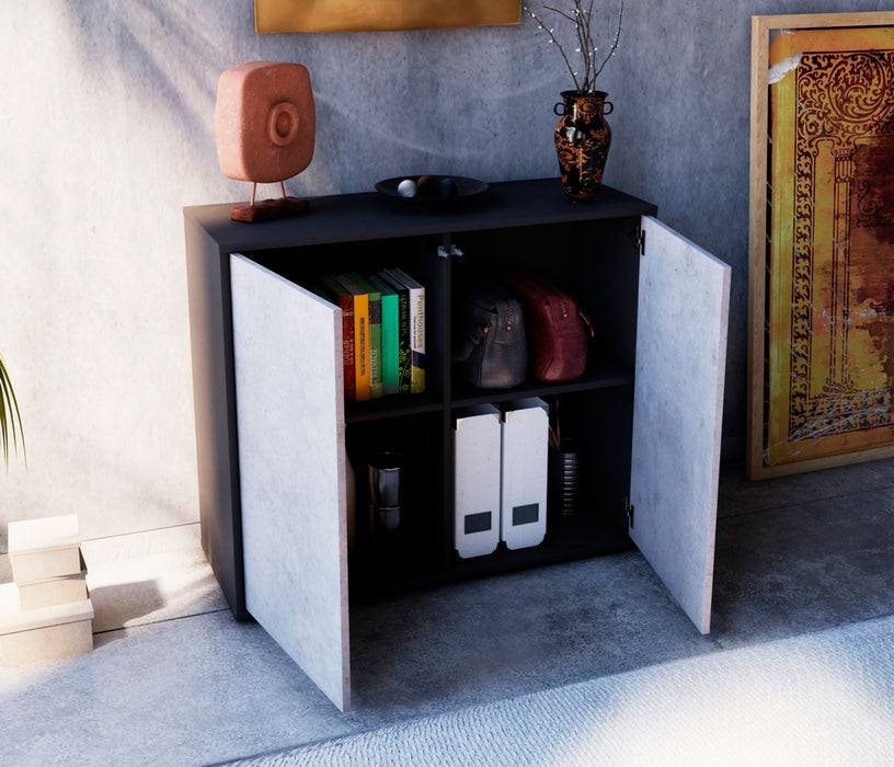 Stil Zeit Möbel Sideboard Blanka, Beton (92x79x35cm) Bis zu 55% Rabatt