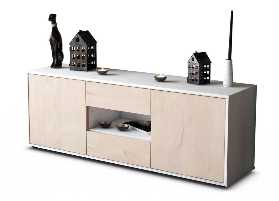 Stil Zeit Möbel Lowboard Antonella, Zeder (136x49x35cm) Discount Store für neue Produkte
