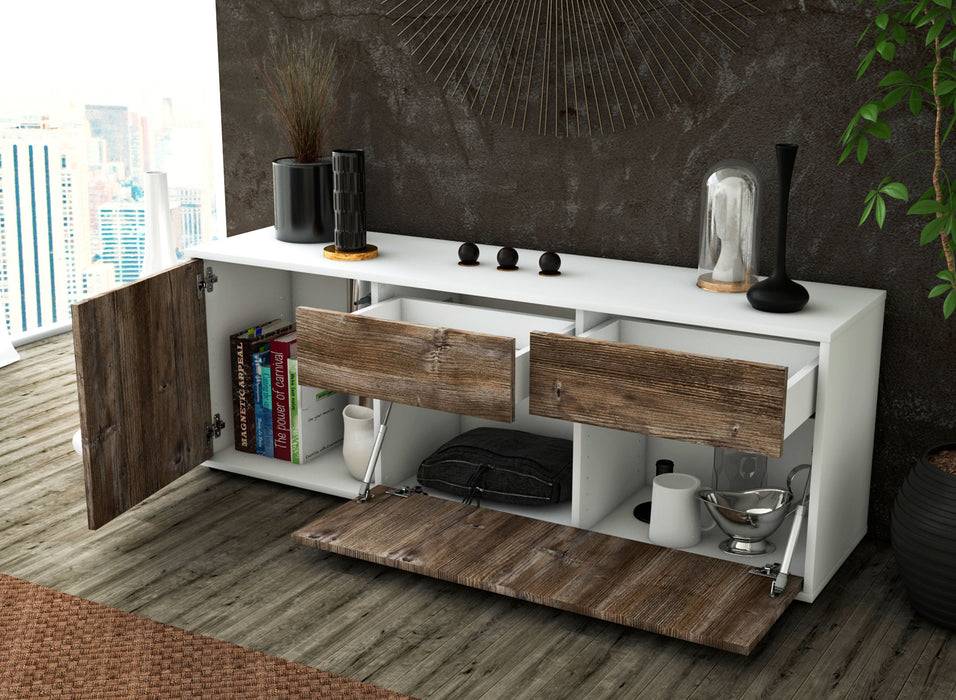 Stil Zeit Möbel Lowboard Annabell, Zeder (136x49x35cm) Super Rabatt