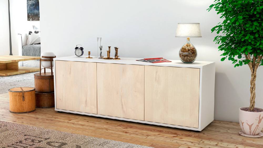 Stil Zeit Möbel Lowboard Allegra, Zeder (136x49x35cm) 2025
