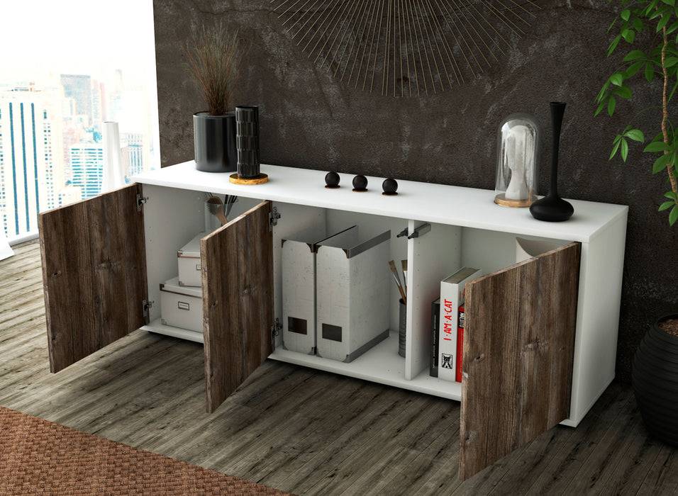 Stil Zeit Möbel Lowboard Allegra, Eiche (136x49x35cm) Outlet
