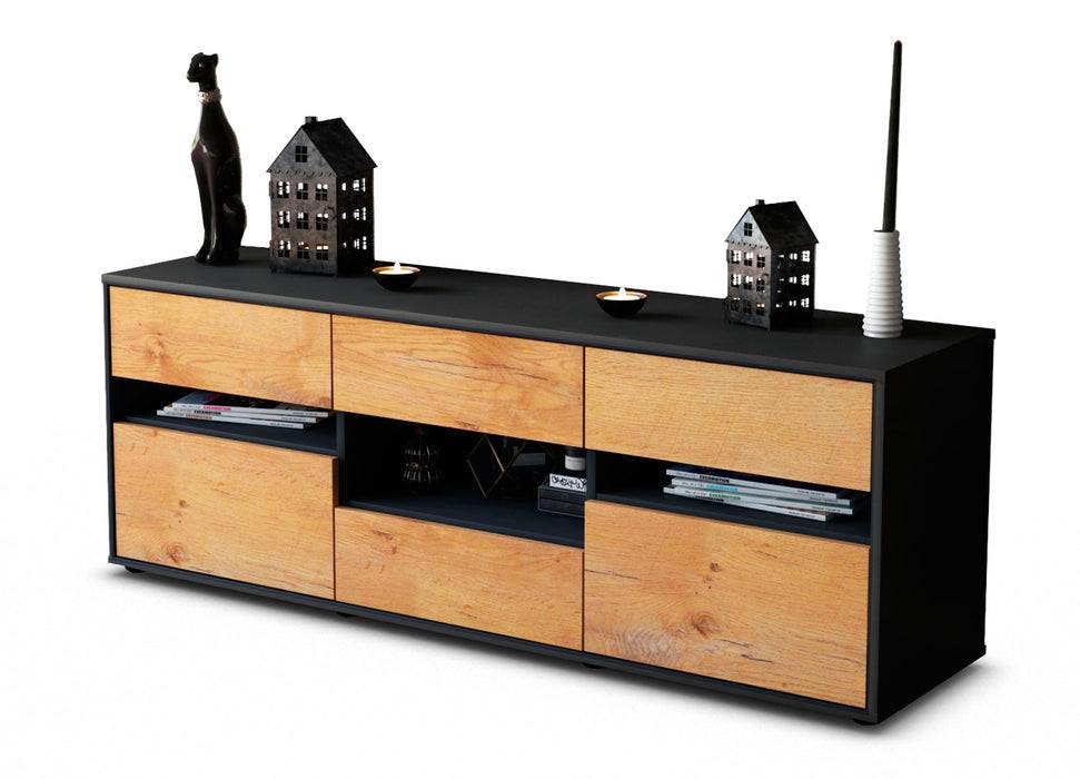 Stil Zeit Möbel Lowboard Annamaria, Eiche (136x49x35cm)
