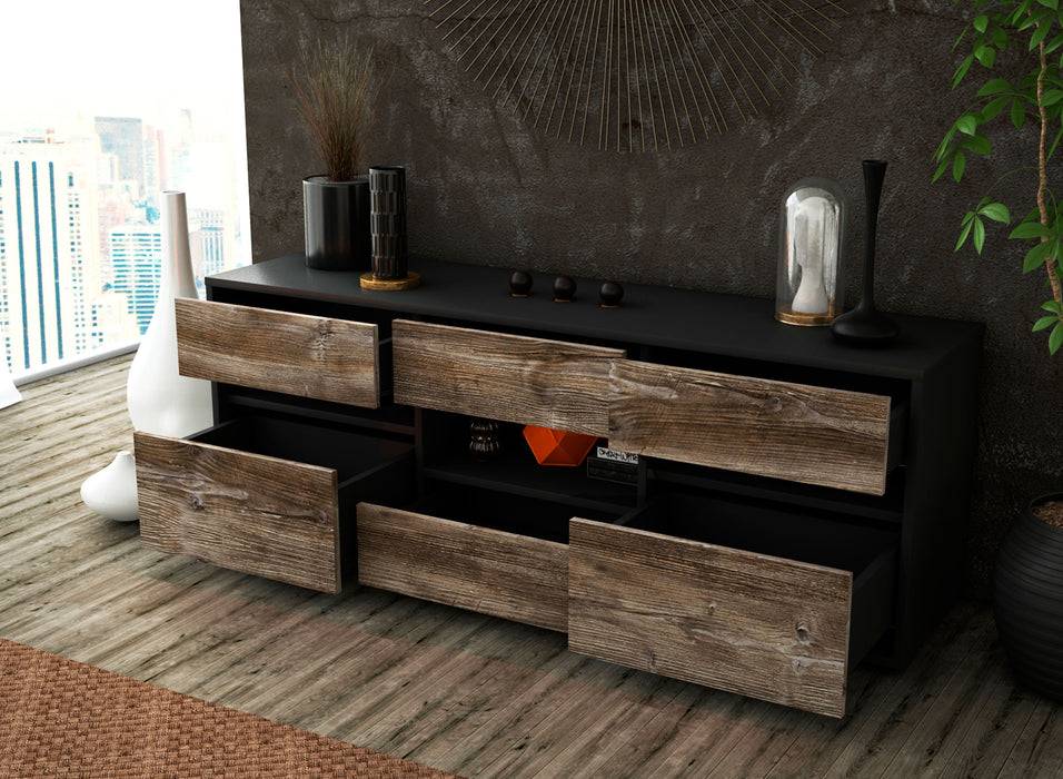 Stil Zeit Möbel Lowboard Annamaria, Eiche (136x49x35cm) Hotsell
