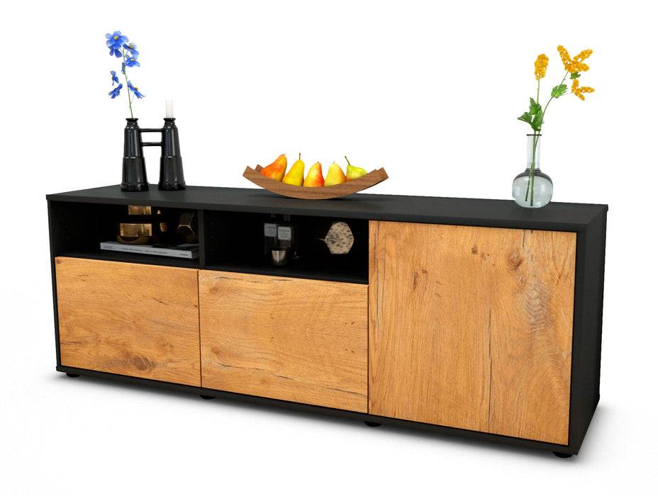 Stil Zeit Möbel Lowboard Anina, Eiche (136x49x35cm) im Angebot