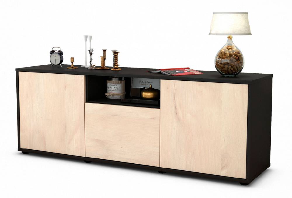 Stil Zeit Möbel Lowboard Andreana, Zeder (136x49x35cm)