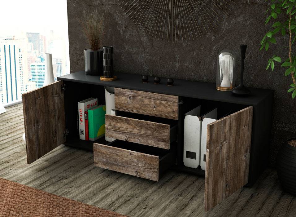 Stil Zeit Möbel Lowboard Ameline, Eiche (136x49x35cm) Fabrik Onlineshop