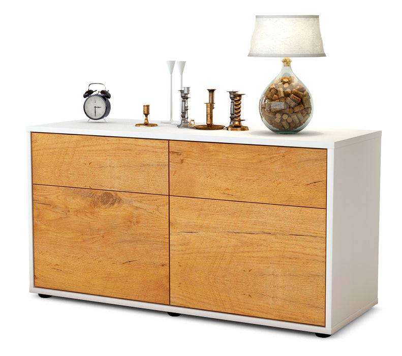 Stil Zeit Möbel Lowboard Alena, Eiche (92x49x35cm) Saisonschlussverkauf