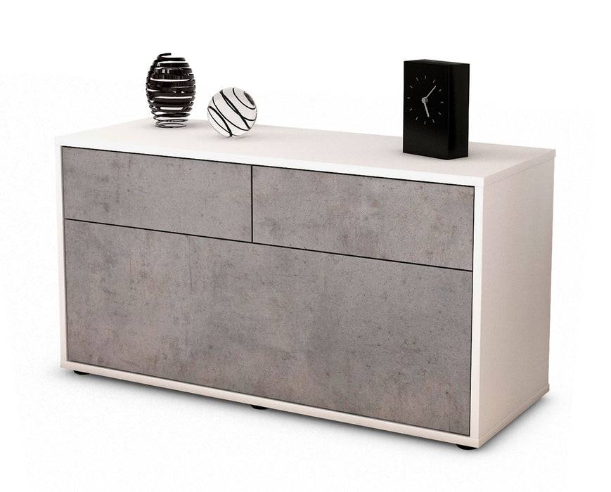Stil Zeit Möbel Lowboard Agnese, Beton (92x49x35cm)