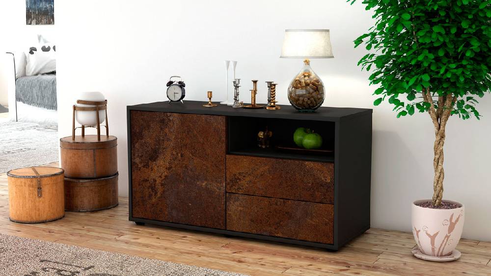 Stil Zeit Möbel Lowboard Alessia, Rost (92x49x35cm) Top Angebot