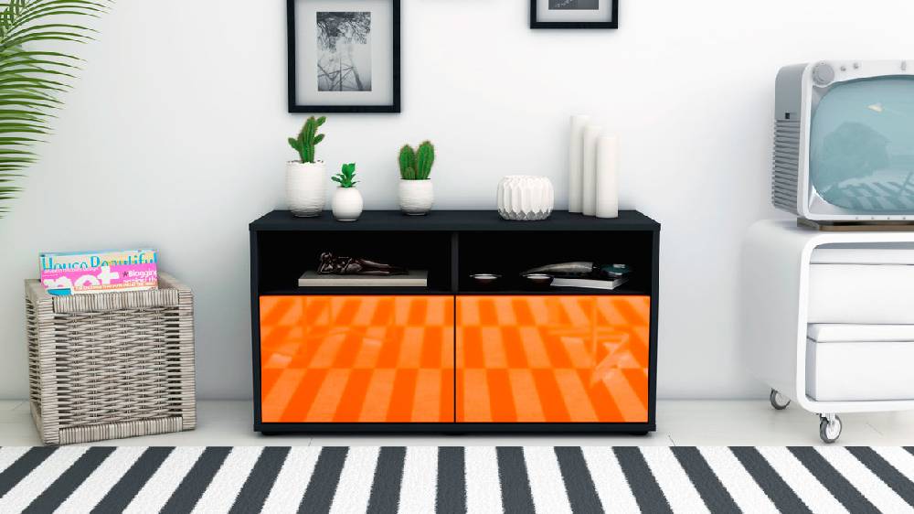 Stil Zeit Möbel Lowboard Alegra, Orange (92x49x35cm) Neueste Mode