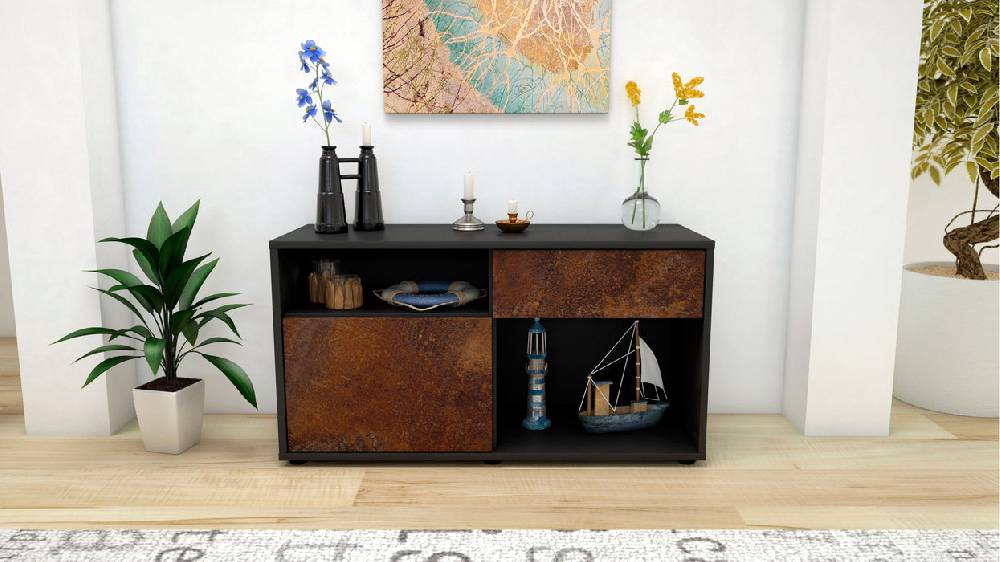 Stil Zeit Möbel Lowboard Alecia, Rost (92x49x35cm) Online Outlet