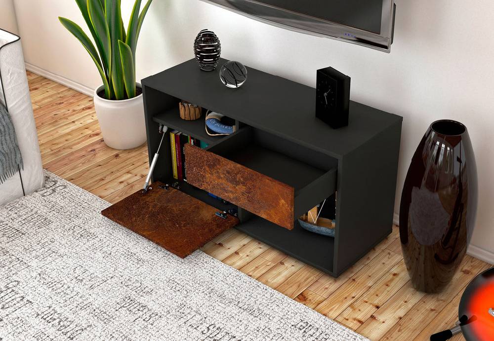 Stil Zeit Möbel Lowboard Alecia, Rost (92x49x35cm) Online Outlet