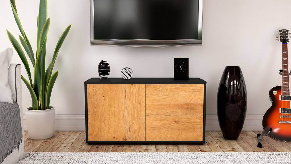 Stil Zeit Möbel Lowboard Aja, Eiche (92x49x35cm) Exklusive Angebote