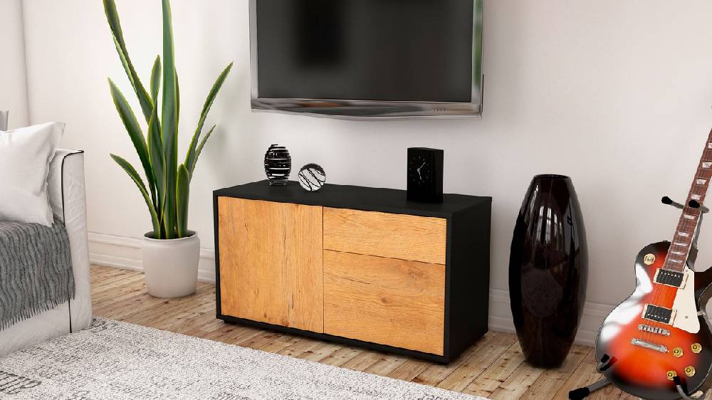 Stil Zeit Möbel Lowboard Aja, Eiche (92x49x35cm) Exklusive Angebote