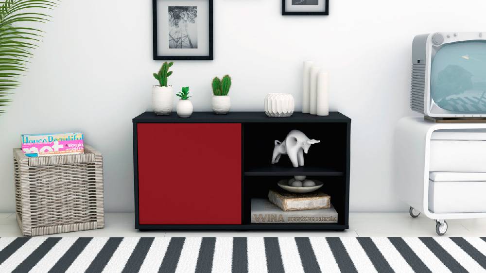Stil Zeit Möbel Lowboard Adelia, Bordeaux (92x49x35cm) Saisonale Angebote
