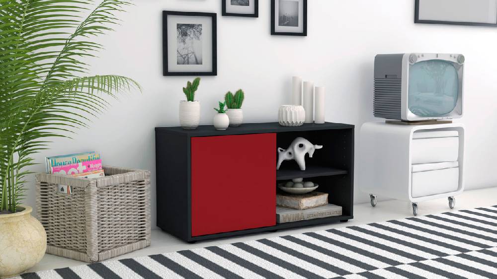 Stil Zeit Möbel Lowboard Adelia, Bordeaux (92x49x35cm) Saisonale Angebote