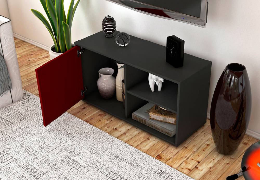 Stil Zeit Möbel Lowboard Adelia, Bordeaux (92x49x35cm) Saisonale Angebote