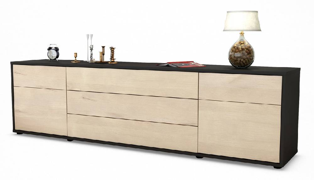 Stil Zeit Möbel Lowboard Benita, Zeder (180x49x35cm) Letzte 2 Tage