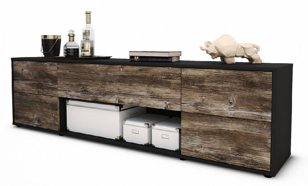 Stil Zeit Möbel Lowboard Babetta, Treibholz (180x49x35cm)
