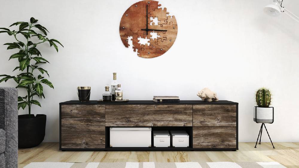 Stil Zeit Möbel Lowboard Babetta, Treibholz (180x49x35cm) Bis zu 50% Rabatt