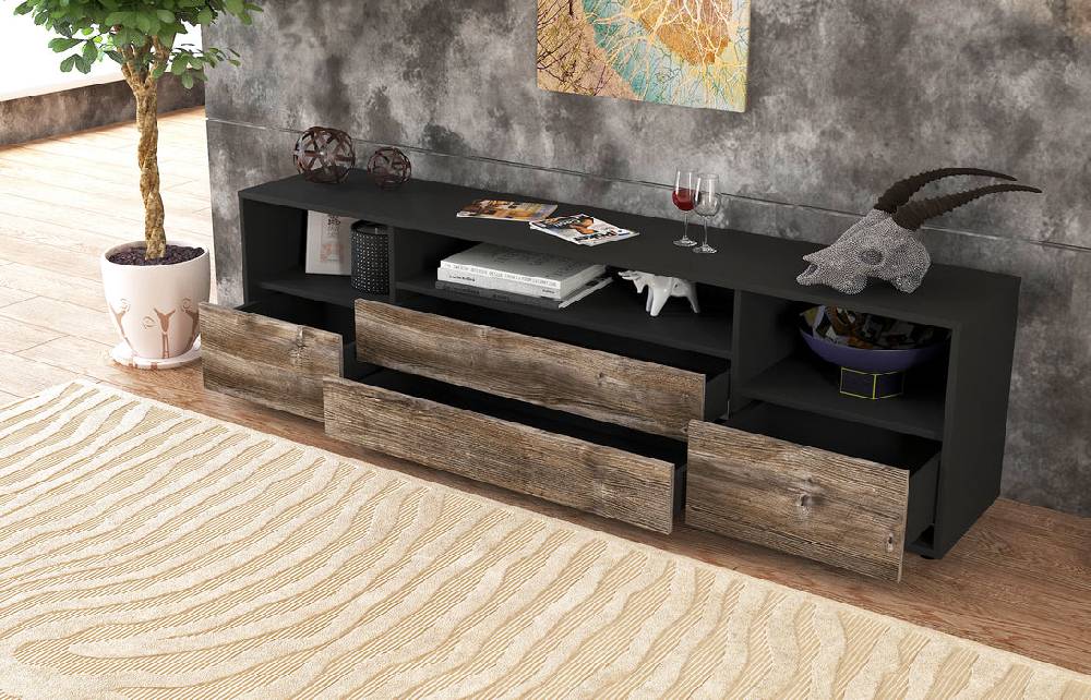 Stil Zeit Möbel Lowboard Azula, Walnuss (180x49x35cm) Bis zu 60% Rabatt