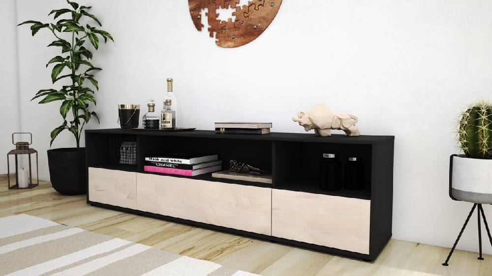 Stil Zeit Möbel Lowboard Aurelia, Zeder (180x49x35cm) Vierteljährliche Förderung