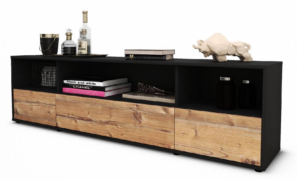 Stil Zeit Möbel Lowboard Aurelia, Pinie (180x49x35cm)