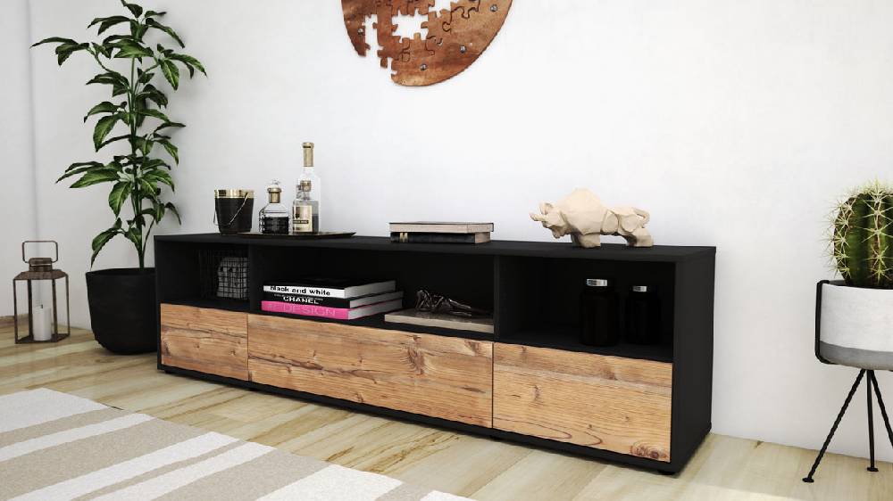 Stil Zeit Möbel Lowboard Aurelia, Pinie (180x49x35cm) Bis zu 55% Rabatt