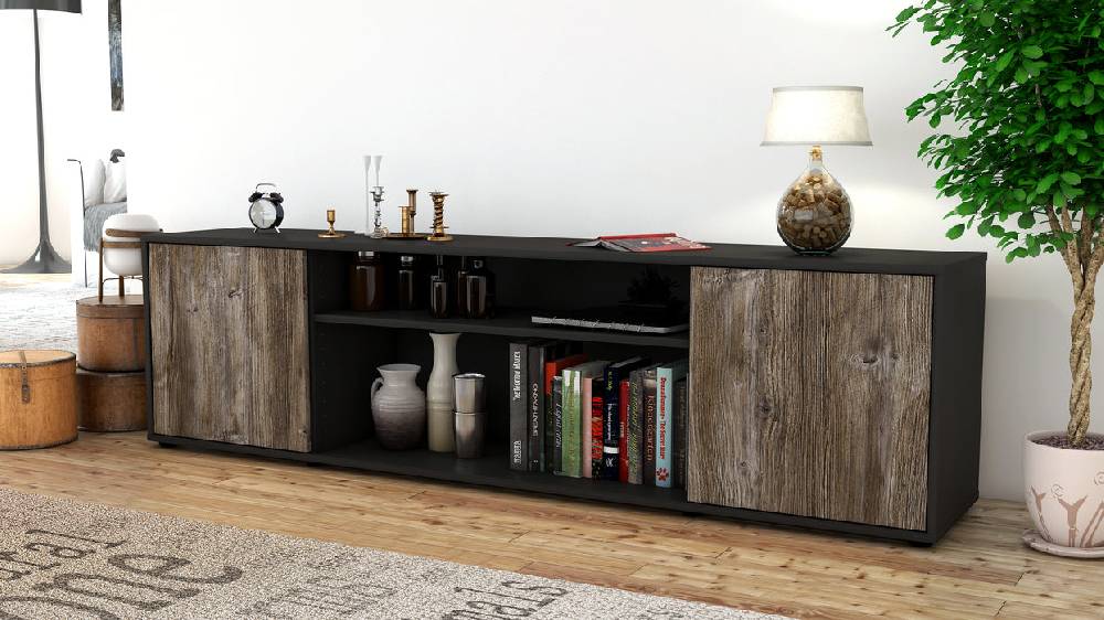 Stil Zeit Möbel Lowboard Asia, Treibholz (180x49x35cm) Super Rabatt
