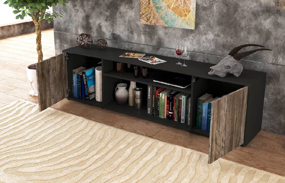 Stil Zeit Möbel Lowboard Asia, Treibholz (180x49x35cm) Super Rabatt