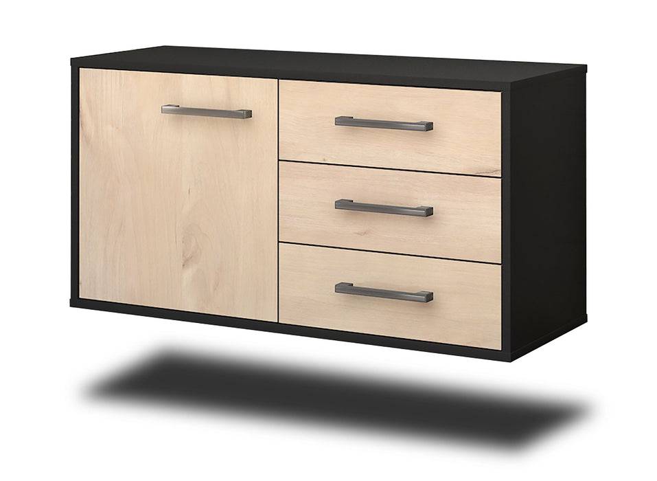 Stil Zeit Möbel Lowboard Fort Worth, Zeder, hängend mit Griffen (92x49x35cm)