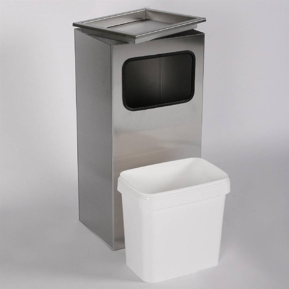 Szagato Aschenbecher mit Mülleimer Classic 62x30x23cm 12 ltr Edelstahl inkl. Inneneimer SZAGATO Standascher Aschenbecher Abfalleimer Mülleimer Aschenbecher Neueste Mode