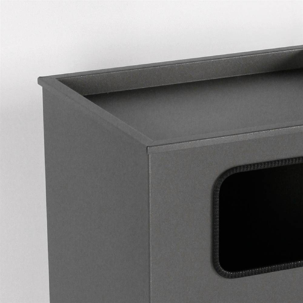 Szagato Aschenbecher mit Mülleimer Classic 62x40x33cm 28 ltr. grau inkl. Inneneimer SZAGATO Standascher Aschenbecher Abfalleimer Mülleimer mit Aschenbecher Bestseller