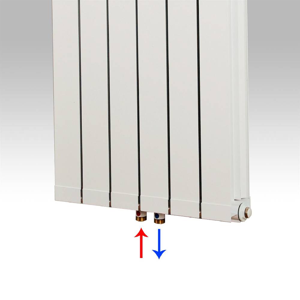 Szagato BADHEIZKÖRPER Design Aluminium 2 124 x 48 x 10cm 1295 Watt weiß Marke SZAGATO Badheizung und Wohnraum-Heizkörper mit Seitenanschluss VIP-Rabatte