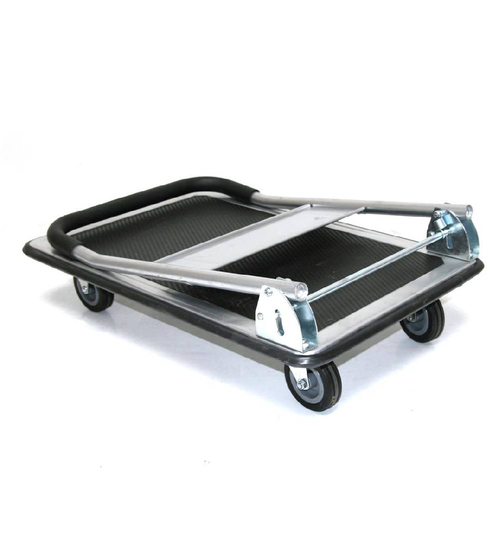 Szagato 150 kg Eco Plattformwagen 74x48cm grau Tischwagen Schiebebügelwagen Rollwagen Rollregal Werkstattwagen Trasportwagen günstig kaufen JETZT KAUFEN