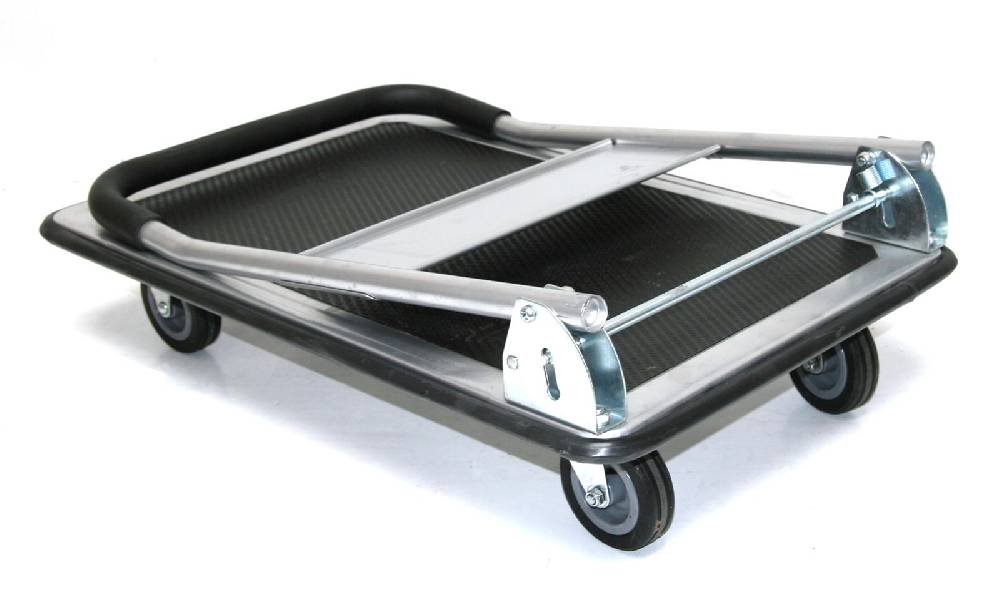 Szagato 150 kg Eco Plattformwagen 74x48cm grau Tischwagen Schiebebügelwagen Rollwagen Rollregal Werkstattwagen Trasportwagen günstig kaufen JETZT KAUFEN