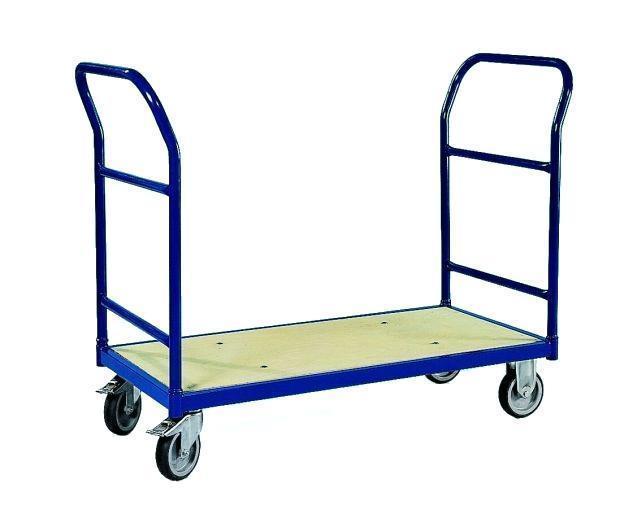 Szagato 250 kg PROFI Schiebebügelwagen 100x50cm blau 2 Schiebebügel blau SZAGATO Plattformwagen Tischwagen Schiebebügelwagen Rollwagen Rollregal Professional Zeitbegrenzte Promotion
