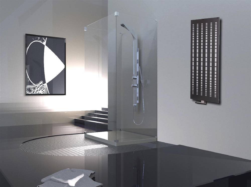 Szagato BADHEIZKÖRPER Design broken Mirror 2 120x47cm 799 Watt anthrazit moonstone SZAGATO Designheizkörper Handtuchheizkörper Mittelanschluss Handtuchwärmer Begrenztes Angebot