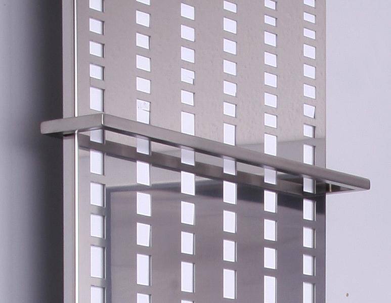 Szagato BADHEIZKÖRPER Design broken Mirror 2 120x47cm 799 Watt Edelstahl (+1 Halter glänzend 15mm) SZAGATO Handtuchheizkörper Mittelanschluss Handtuchwärmer Preisnachlass