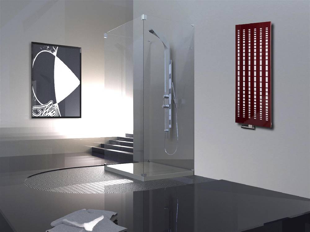 Szagato BADHEIZKÖRPER Design broken Mirror 2 120x47cm 799 Watt rot SZAGATO Designheizkörper Handtuchheizkörper mit Mittelanschluss Handtuchwärmer Muttertagsangebot