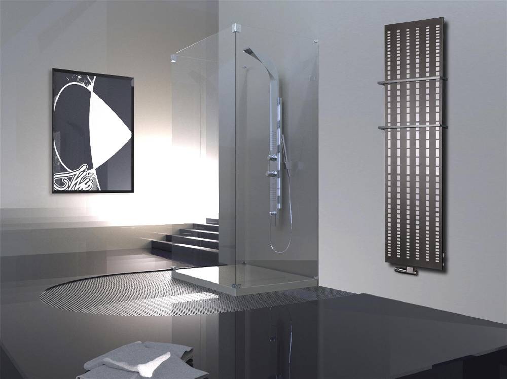 Szagato BADHEIZKÖRPER Design broken Mirror 3 180x47cm 1118Watt anthrazit - moonstone (+2 Halter 15mm) SZAGATO Designheizkörper Mittelanschluss Handtuchwärmer Rabatte dieses Monats