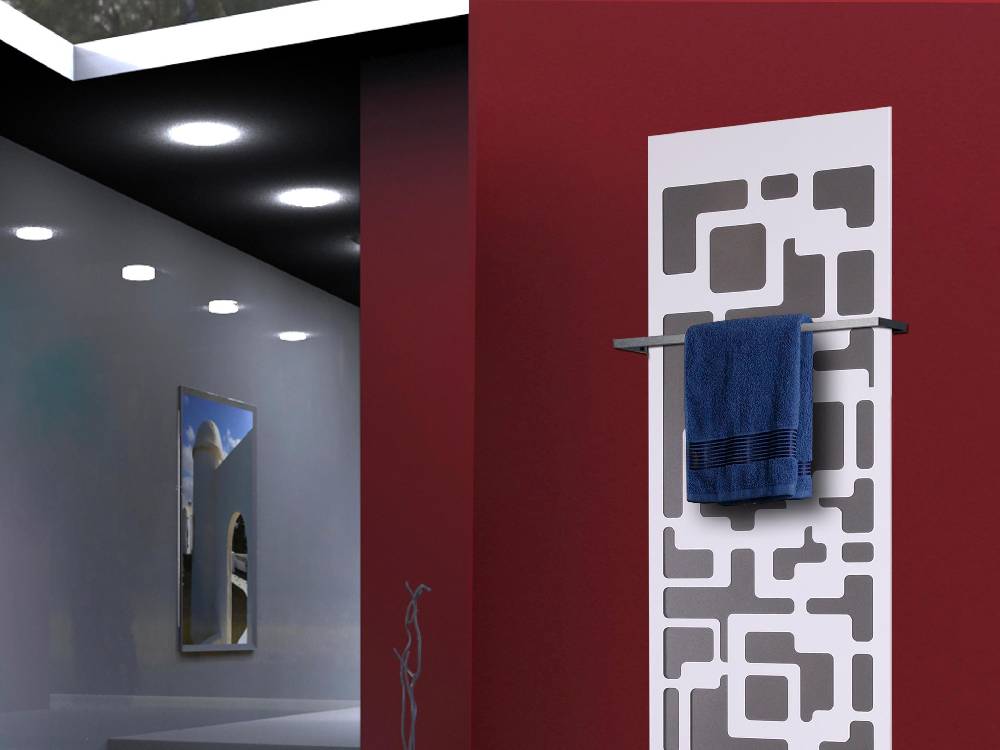 Szagato BADHEIZKÖRPER Design Downtown 3 180x47cm 1118 Watt weiß +2 Halter 15mm SZAGATO Designheizkörper Handtuchheizkörper mit Mittelanschluss Handtuchwärmer Meist gekauft