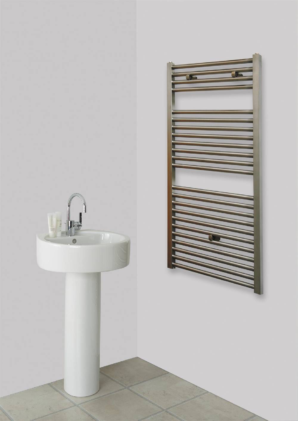 Szagato BADHEIZKÖRPER Design Edelstahl 2 121x60cm 811 Watt SZAGATO Design Heizkörper Handtuchheizkörper Seitenanschluss Handtuchwärmer mit Seitenanschluss Fabrik Onlineshop