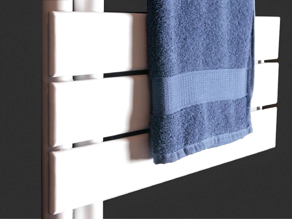 Szagato BADHEIZKÖRPER Design Chicago 1 115x50cm 525 Watt weiß SZAGATO Designheizkörper Handtuchheizkörper mit Mittelanschluss Handtuchwärmer Vatertagsangebot