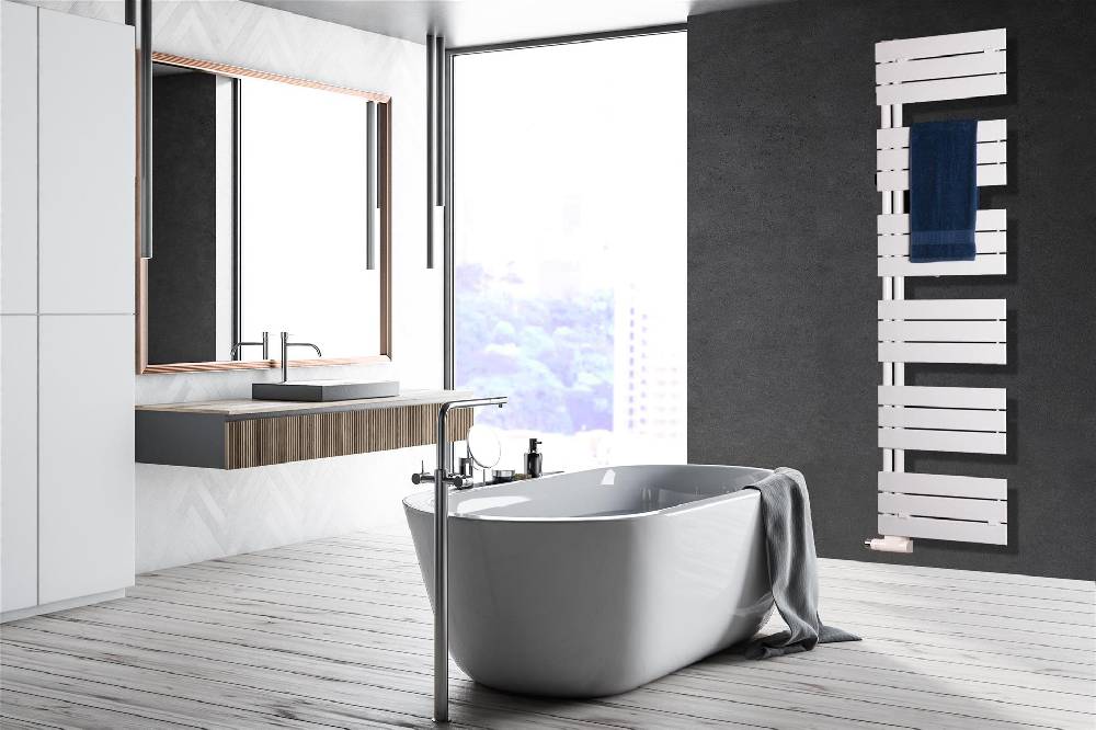 Szagato BADHEIZKÖRPER Design Chicago 3 175x50cm 740 Watt weiß SZAGATO Designheizkörper Handtuchheizkörper mit Mittelanschluss Handtuchwärmer Heißer Verkauf