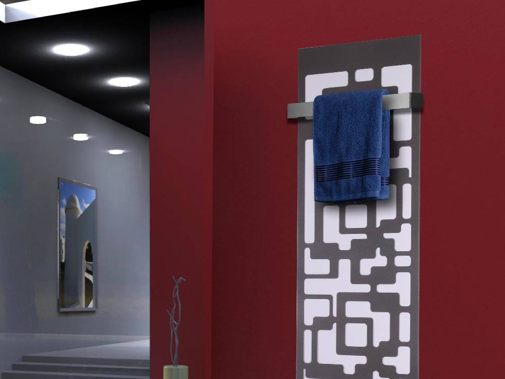 Szagato BADHEIZKÖRPER Design Downtown 2 120x47cm 799 Watt anthrazit - moonstone (+1 Halter 50mm) SZAGATO Designheizkörper mit Mittelanschluss Handtuchwärmer Neueste Mode