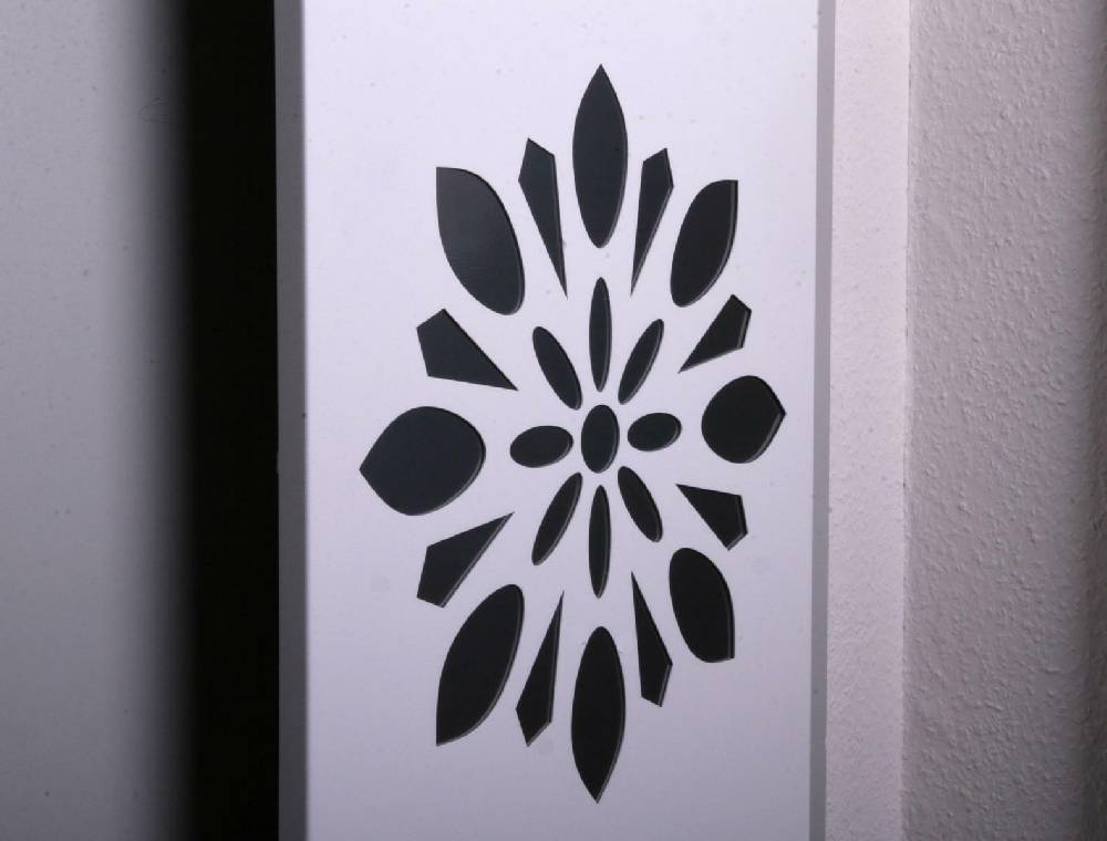 Szagato BADHEIZKÖRPER Design Flower 3 180x47cm 1118 Watt weiß (+2 Halter 15mm) SZAGATO Designheizkörper Handtuchheizkörper mit Mittelanschluss Handtuchwärmer Letzter Tag