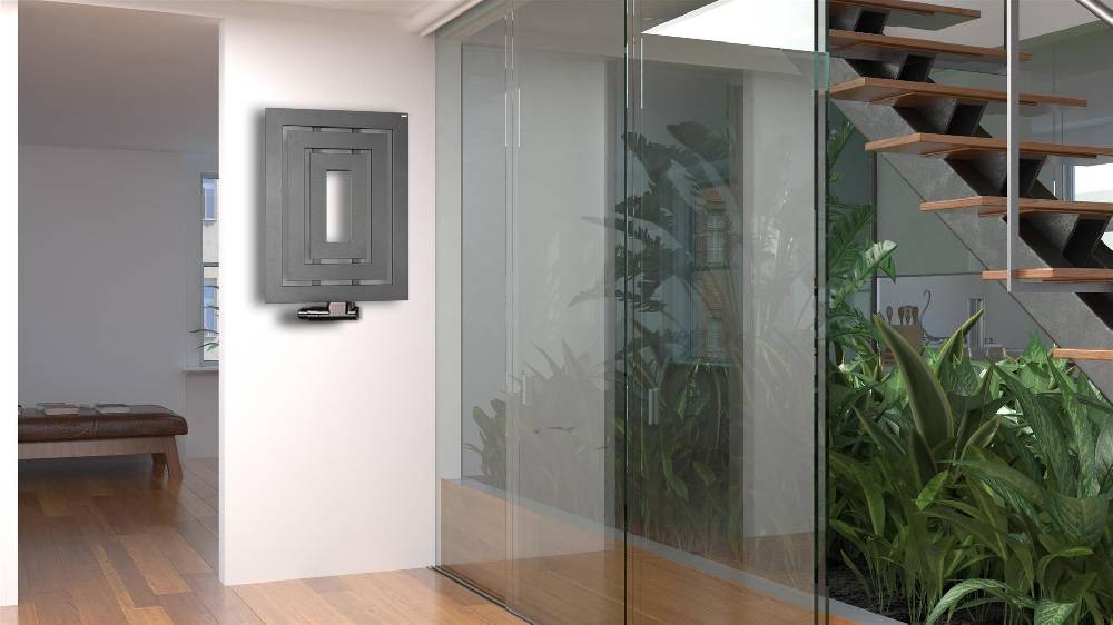 Szagato BADHEIZKÖRPER Design Insight 1 80x60cm 612 Watt anthrazit moonstone SZAGATO Designheizkörper Handtuchheizkörper mit Mittelanschluss Handtuchwärmer Nur für heute
